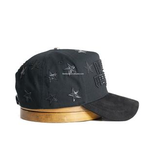 Gorras Personalizadas al por Mayor, Gorras de Béisbol de 5 Paneles, Gorras Rich Forever Bordadas con Visera de Gamuza, Marca Personalizada - Product Image 3