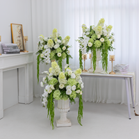 Arrangement floral de table de mariage et d'événements de luxe, réutilisable, centre de table floral pour mariage