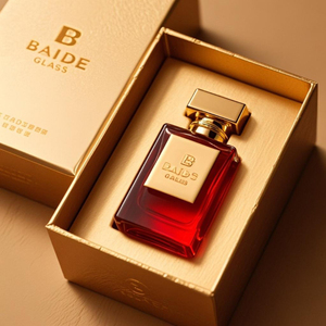 Luxury Clear Crimp Square Empty <b>Perfume</b> Spray <b>Bottle</b> Flat 30ml 50ml 100ml Glass <b>Perfume</b> <b>Bottle</b> with Gold Zamac Metal Cap - Product Image 5