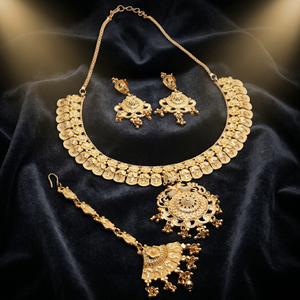 ชุดสร้อยคอทองชุบ 14K 18K 24K ขายส่ง, ชุดเครื่องประดับลายดอกไม้, เครื่องประดับแฟชั่น, เครื่องประดับทองเหลืองชุบทอง - Product Image 1