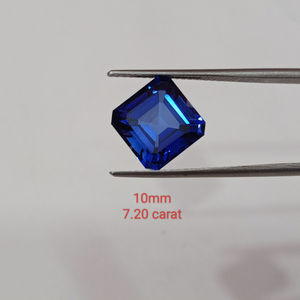 Zafiro Azul de Alta Calidad Cultivado en Laboratorio, Corte Cuadrado, Gema Suelta de Calidad Premium para Joyería Fina, para la Elaboración de Joyas - Product Image 5