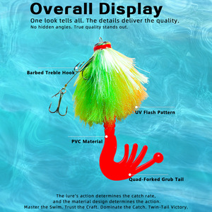 Señuelo de Pesca YJQ62, Cebo Artificial de Goma Suave de PVC con Forma de Ratón Biónico para Pesca en Agua Salada y Pesca desde Barco - Product Image 2
