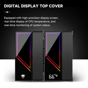 Jungle Leopard kf620 với hiển thị kỹ thuật số làm mát không khí 6 ống 12cm argb ánh sáng PWM kiểm soát nhiệt độ máy tính để bàn Máy tính CPU Fan - Product Image 6