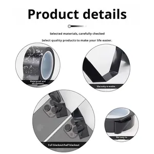 Ruban adhésif <span class=keywords><strong>occultant</strong></span> PET activé par l'eau, simple face, acrylique, imperméable, 100% DIY, autocollants, masquage, éclairage LED, électronique, fenêtres - Product Image 2