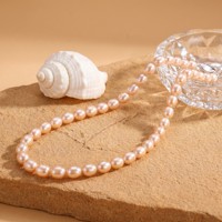 Collier de perles d'eau douce Edison à haute brillance, en argent 925, qualité AA, bijoux pour femmes, cadeau