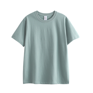 Camiseta de Cuello Redondo 100% Algodón de Alta Calidad OEM con Logotipo Personalizado de su Marca, Camiseta Lisa para Hombre, Camisetas Casuales para Hombre - Product Image 3