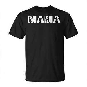 T-shirt Lead Guitarist Mama en coton noir, coupe unisexe, cadeau musical pour les mamans - Product Image 2
