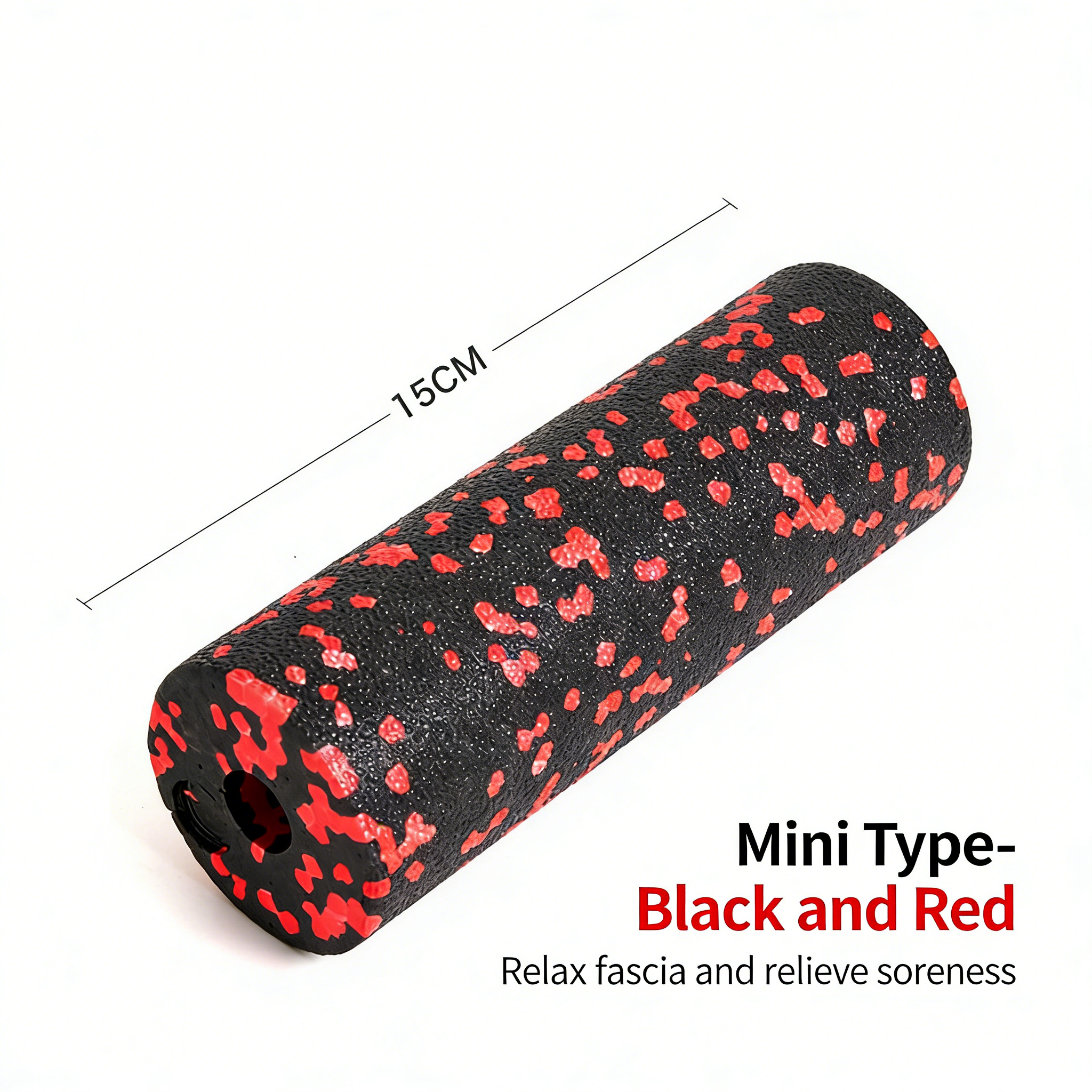 Creux noir et rouge 15*5.3cm