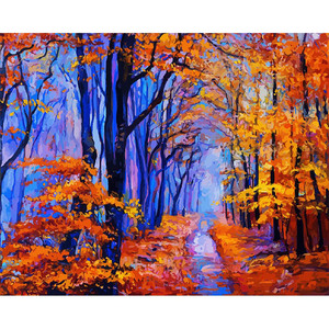 CHENISTORY 992500 numeri fai da te pittura a olio su tela lavanda foresta immagini a parete pittura astratta per <span class=keywords><strong>soggiorno</strong></span> - Product Image 1