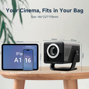 Mini projecteur portable X7AA avec <span class=keywords><strong>batterie</strong></span> rechargeable, projecteur WiFi 5G pour <span class=keywords><strong>iPhone</strong></span> Android, idéal pour les voyages en plein air et les fêtes - Product Image 6