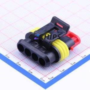 282088-1 Housing (Wire-to-Board / Wire-to-Wire) P=6mm Connector ( Jack Structure: 1x4P )( Pitch: 6mm )( Number of Rows: 1 ) - Product Image 1