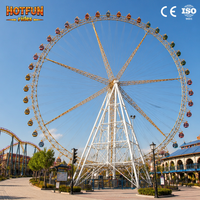 Grande Roue Géante de 88 m en Acier pour la Vente en Chine, Grande Roue Extérieure en Métal Capacité 288 Personnes pour Parc d'Attractions et Fête Foraine