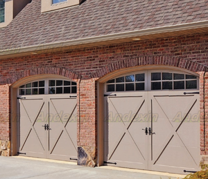 Andexin Master Home tùy chỉnh 16x7 18x8 cách nhiệt gỗ thật cửa gỗ sồi trắng thiết kế hiện đại nhà vận chuyển phong cách nhà để xe sang trọng - Product Image 1