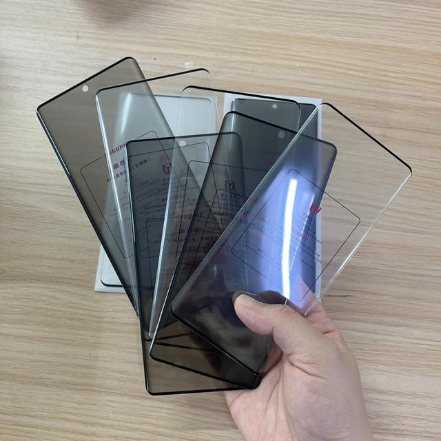 9H 3D Grade AAA Ultra-Thin Full Coverage Tempered Glass Privacy Screen Protector for S23/S21/S22 Ultra Mobile Phones