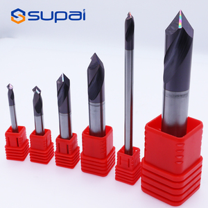 SUPAL Solid Carbide Tungsten 2/3/4 Flutes 90 Degrees Center <strong>Drill</strong> Bits D6/8/10/12/25mm Copper Aluminum Milling Cutter <strong>End</strong> <strong>Mill</strong> - Product Image 3