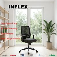 Chaise de bureau ergonomique en maille avec dossier réglable, accoudoirs 3D, coussin de siège réglable, siège en mousse moulée, BIFMA GTChair