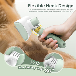 Testina flessibile autopulente strumento per la cura dei peli di animali domestici <span class=keywords><strong>lungo</strong></span> setole in acciaio inossidabile spazzola per cani e gatti - Product Image 4