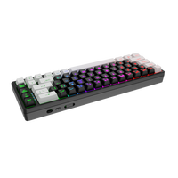 68 Keys Wired Gasket Mechanical Gaming Keyboard Hot Swappable RGB Backlit PBT Keycaps Keyboard