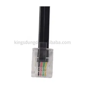 卸売電線28AWG RJ9 RJ11 RJ12コネクタ電話ケーブル電源コード