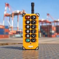 Télécommande radio industrielle longue portée F23-A++ à 10 boutons, double vitesse, sans fil, pour pont roulant