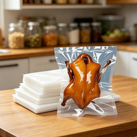 Rollo Texturizado al Vacío de Grado Alimenticio para Procesamiento de Carne, Embalaje de Nylon Texturizado LDPE Congelado, Almacenamiento Sellado Óptimo