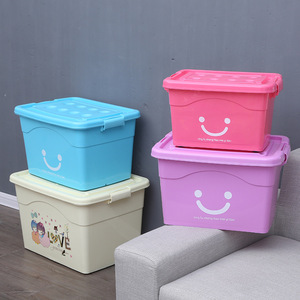 Boîte de rangement pour vêtements, rectangulaire, en plastique, scellée, avec roulettes, mobile, pour chambre à coucher, armoire - Product Image 2