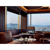 Ensemble de meubles de restaurant d'hôtel moderne, ensemble de tables et de chaises de restaurant, meubles de restaurant d'hôtel, tables et chaises