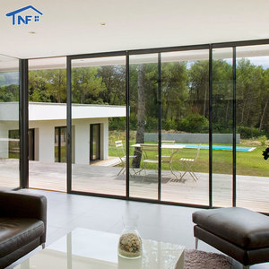 <span class=keywords><strong>Porte</strong></span> coulissante de villa au design moderne NF, style moderne, isolation thermique, portes escamotables intérieures et extérieures - Product Image 1