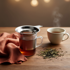 MetalTex <b>Tea</b> Strainer With Handle Stainless Steel <b>Infuser</b> For Loose Leaf <b>Tea</b> - Product Image 3