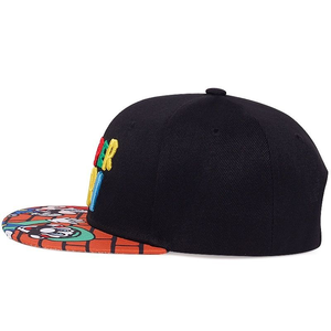 Casquettes Snapback Unisexe de Haute Qualité pour Enfants, 6 Panneaux, Broderie 3D, Logo Multicolore, Visière Plate, Style Hip-Hop, Sport, en Acrylique - Product Image 2