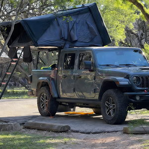 Tente de toit rigide en aluminium ABS imperméable 4 saisons pour 3-4 personnes, adaptée au camping tout-terrain 4x4 avec échelle - Product Image 1