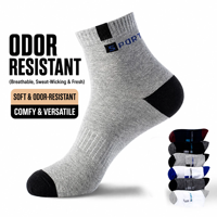 Chaussettes en coton pour hommes, vente en gros, imprimées avec des lettres, respirantes, séchage rapide, pour le sport et les affaires, automne-hiver