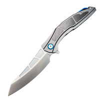 Couteau de poche haut de gamme pour l'extérieur, acier 8cr14mov, alliage d'aluminium + manche en fibre de carbone, outil EDC, couteau pliant pour logo personnalisé