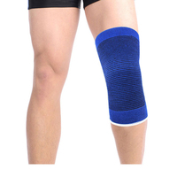 Ensemble de manchons de compression de cheville élastiques bleus pour le genou et le poignet et la protection de la cheville