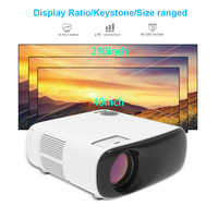 Nouveau produit 2026 Transjee A70 Projecteur LCD 1080p pour grands espaces avec Android 9 et lampe LED pour les entreprises et l'éducation