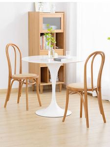 Nordischer Tulpen-Tisch Runder Tisch Römische Säule Luxuriöser Haushalt Steinplatte Runder Tisch - Product Image 6