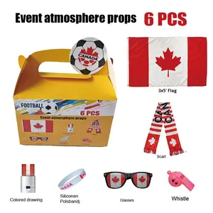 2026 USA Canada Mexique pour Décorations, Accessoires de Soutien, Marchandises d'Événements, Drapeau de Fan, Personnalisation, Polyester, Emballage en Boîte - Product Image 2