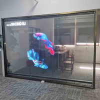 Écran holographique LED électronique couleur pleine P6.25 Film flexible intelligent Affichage holographique personnalisé Autocollant Fenêtre en verre