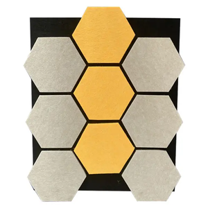 Miglior prezzo pannello acustico fonoassorbente <span class=keywords><strong>pannelli</strong></span> a parete per uso interno nuovo Design esagonale decorativi <span class=keywords><strong>pannelli</strong></span> a parete acustica - Product Image 3