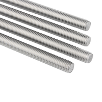 Usine pouces 1/4 "5/16" 3/8 "SUS304 316 AISI304 316 ANSI304 316 ASME B8M tige filetée barre filetée complète avec écrou DIN975