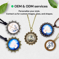 NFC Collier Métal Verre Pendentif Cire Cordon NFC Vacances Anniversaire Cadeau Smart Bible Collier Contrôle D'accès RFID OEM/ODM