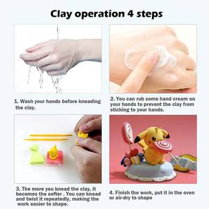 LISI 50 Couleurs Kit de pâte à modeler élastique non collante DIY Soft Air Dry Clay Polymer avec outils de sculpture Meilleur cadeau pour garçons filles - Product Image 4