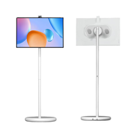 Pantalla Inteligente Portátil y Móvil para Interiores OEM de 27 Pulgadas IPS Full HD Táctil Todo en Uno con Soporte Giratorio y Ruedas Android 15