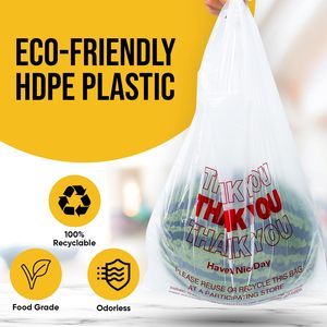 Bolsa de Plástico Personalizada para Compras de Supermercado con Asa Tipo Camiseta - Product Image 3