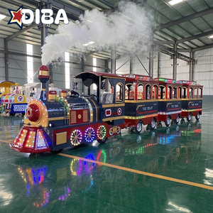 Offres Spéciales : Train sans rails à batterie au plomb pour extérieur, idéal pour parcs d'attractions, jardins et complexes hôteliers - Product Image 2