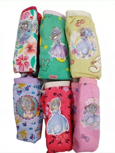 6 culottes douces et confortables pour filles, en coton, pour 4 ans, avec imprimé de dessins animés mignons, sous-vêtements pour enfants, culottes douces et respirantes pour femmes - Product Image 2