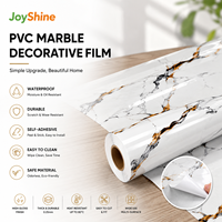 JoyShine Papier Adhésif PVC Effet Marbre Moderne, Film Imperméable Auto-Adhésif pour Comptoirs de Cuisine et Salle de Bain, Armoires, Usine OEM ODM