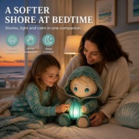 Jouets en peluche IA super doux - Compagnon interactif mode répétition, rembourrage en coton PP polyester, cadeau d'anniversaire