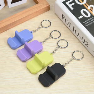 Wholesale Portable Keychain Pendant Mobile Phone Holder Stand Keyring Lightweight <b>Mini</b> <b>Desk</b> Cellphone Support - Product Image 6