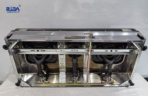 Ridax-Estufa de gas de alta calidad <span class=keywords><strong>para</strong></span> acampar, cocina de 3 quemadores, encimera con <span class=keywords><strong>tapa</strong></span> <span class=keywords><strong>para</strong></span> uso en hoteles al aire libre, cocina portátil de tres cocinas - Product Image 6